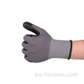 Hespax Breatable 15 g de guantes de nitrilo de microfoam desgaste punteado